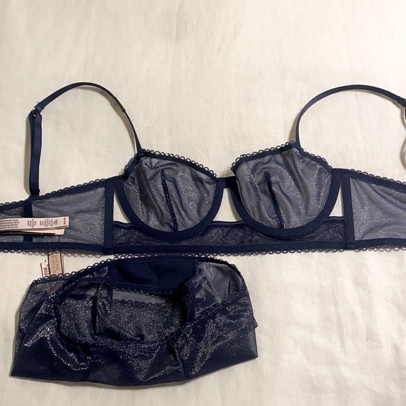 VS Dream Angels Unlined Balconet Bra & Panty Set - Picture 8 of 10